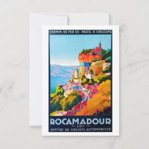 Vintage Poster - Rocamadour Invitation