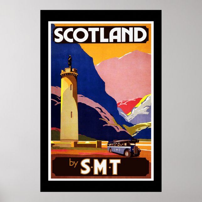 Vintage Poster Scotland by S.M.T Travel (Front)
