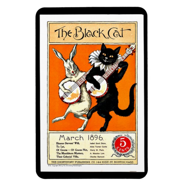 Vintage poster: The Black Cat, 1896 Magnet (Vertical)