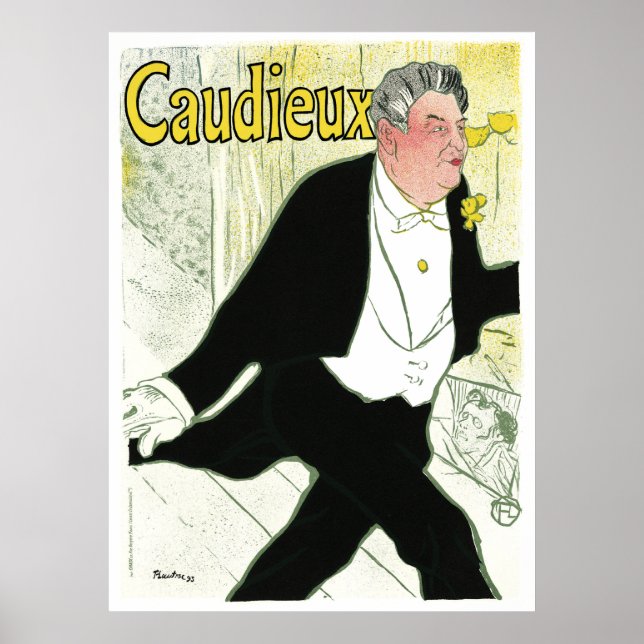 Vintage Poster - Toulouse-Lautrec  - Caudieux (Front)