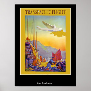Vintage Poster Transpacific Flights