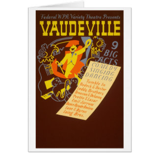 Vintage Poster Vaudeville Illustration