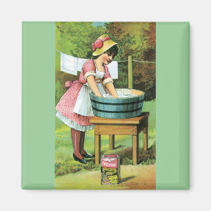 Vintage Poster - Wash Day Magnet