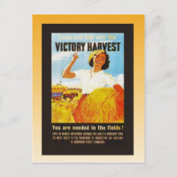 Vintage poster, World War II, Victory Harvest