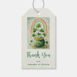 Vintage Pot of Gold and Rainbow - Party Gift Tags