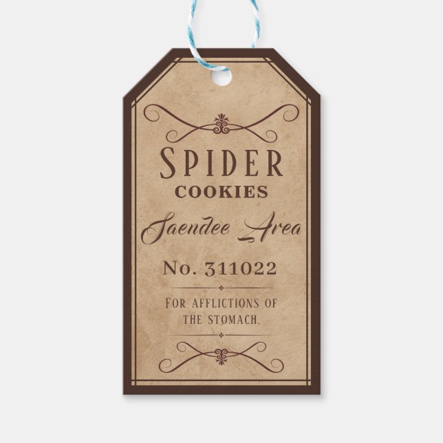 Vintage Potions Gift Tag (Front)