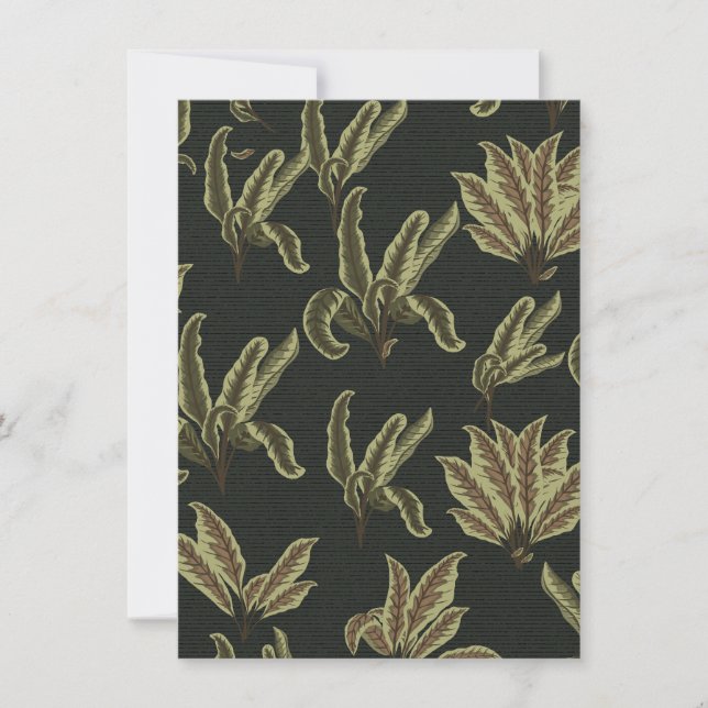 Vintage Potted Plants Invitation (Front)