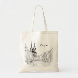 Vintage Prague Tote Bag