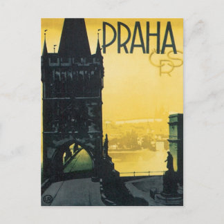 Vintage Praha Postcard