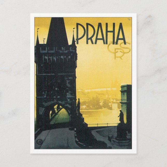 Vintage Praha Postcard (Front)