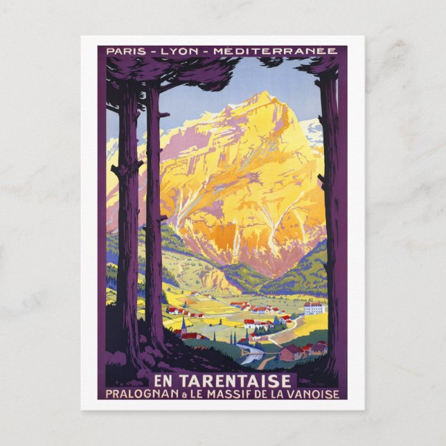 Vintage Pralognan-la-Vanoise France Postcard (Front)