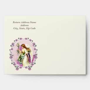 Vintage Praying Angel Custom Easter Envelopes