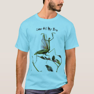 Vintage Praying Mantis in Defence Posture Art T-Shirt