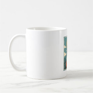 Vintage Praying Saviour Religious Shirt Design_1 Coffee Mug