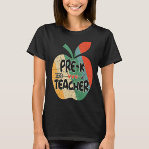 Vintage Pre K Teacher Back To School T-Shirt