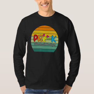 Vintage Pre K Where The Adventure Begins Back To T-Shirt