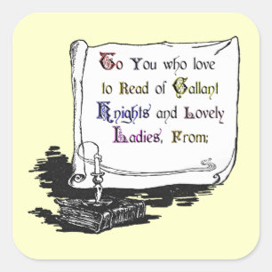 Vintage Presentation Bookplate Sticker