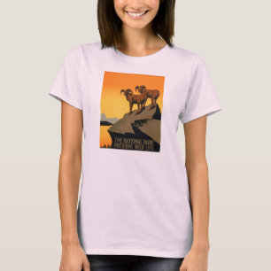 VIntage Preserve Wildlife Poster T-Shirt