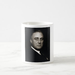 Vintage President Franklin D. Roosevelt Portrait Coffee Mug