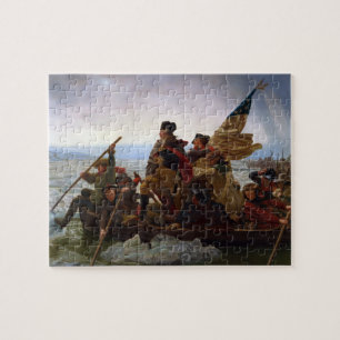 Vintage President George Washington the Crossing Jigsaw Puzzle