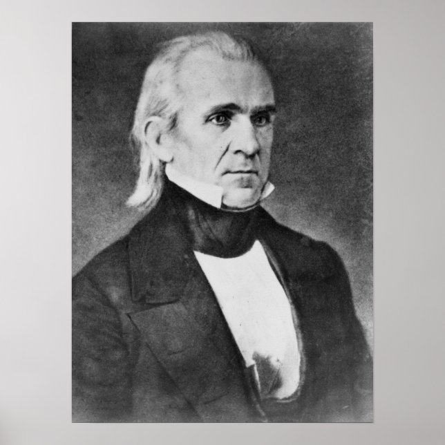 Vintage President James K. Polk Poster (Front)