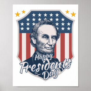 Vintage president's day poster