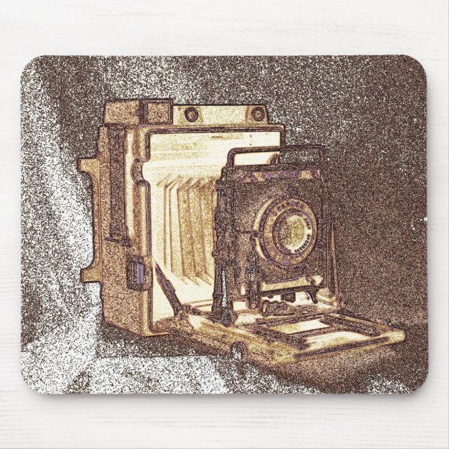 Vintage Press Camera Mousepad (Front)