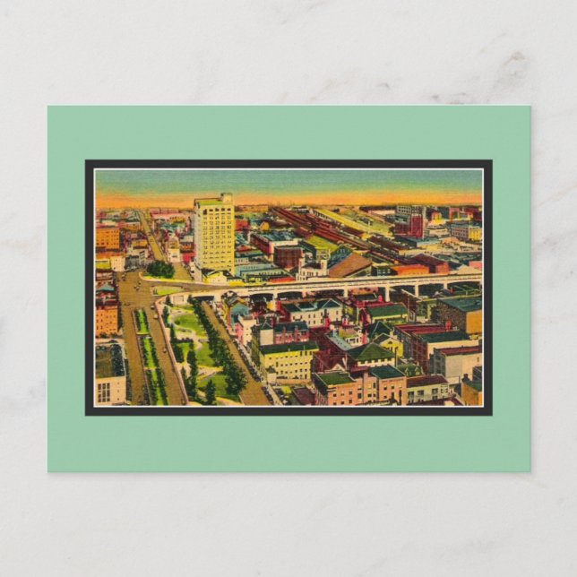 Vintage Preston Gardens Baltimore MD Postcard (Front)