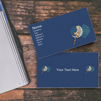 Vintage Pretty Blue Fairy Stockings Blue Moon Business Card
