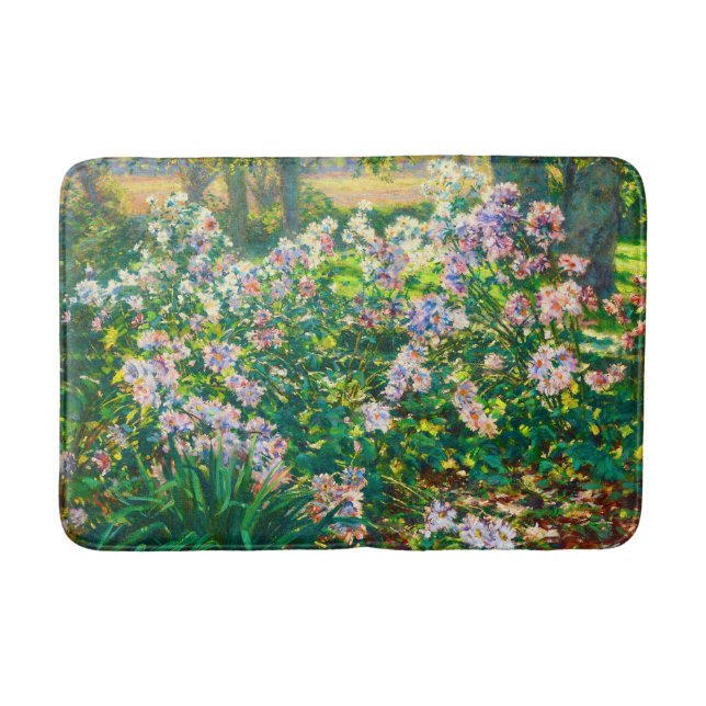 Vintage pretty flowers Windflowers illustration Bath Mat (Front)