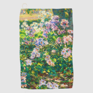 Vintage pretty flowers Windflowers illustration Golf Towel