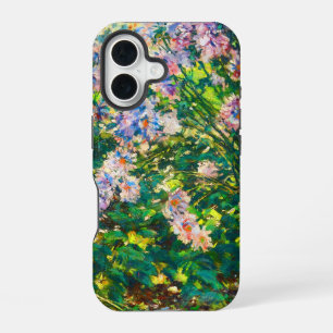 Vintage pretty flowers Windflowers illustration iPhone 16 Case