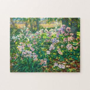 Vintage pretty flowers Windflowers illustration Jigsaw Puzzle