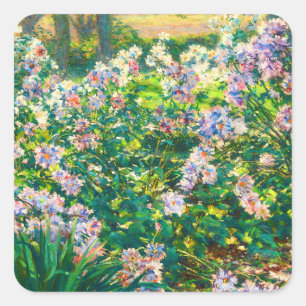 Vintage pretty flowers Windflowers illustration Square Sticker