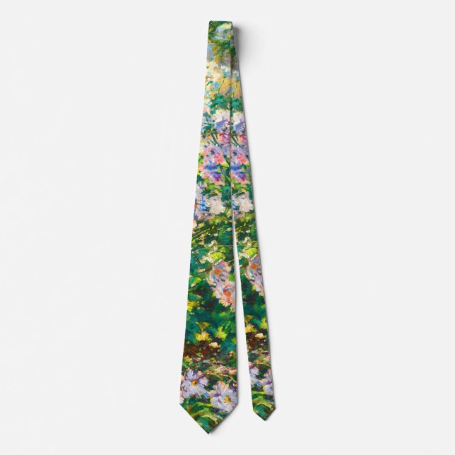 Vintage pretty flowers Windflowers illustration Tie (Front)