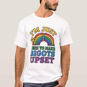 Vintage Pride Bigots Upset Rainbow Shirt Design_1