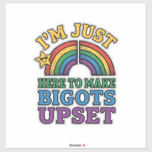 Vintage Pride Bigots Upset Rainbow Shirt Design_1