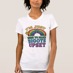 Vintage Pride Bigots Upset Rainbow Shirt Design_1