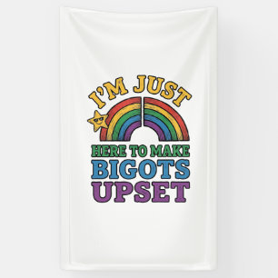 Vintage Pride Bigots Upset Rainbow Shirt Design_1 Banner