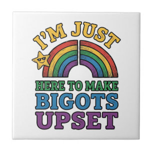 Vintage Pride Bigots Upset Rainbow Shirt Design_1 Tile