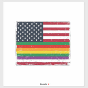 Vintage Pride Flag Distressed Vector Shirt Design_