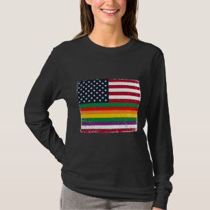 Vintage Pride Flag Distressed Vector Shirt Design_