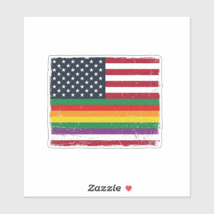 Vintage Pride Flag Distressed Vector Shirt Design_