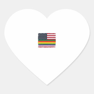 Vintage Pride Flag Distressed Vector Shirt Design_ Heart Sticker