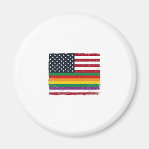 Vintage Pride Flag Distressed Vector Shirt Design_ Magnet