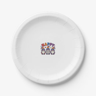 Vintage Pride Month Gnome Rainbow Shirt Design_1 Paper Plate