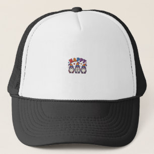 Vintage Pride Month Gnome Rainbow Shirt Design_1 Trucker Hat