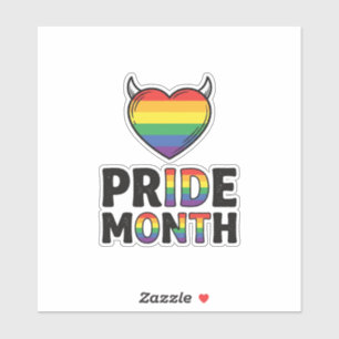 Vintage Pride Month Horned Heart Shirt Design_1