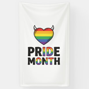 Vintage Pride Month Horned Heart Shirt Design_1 Banner