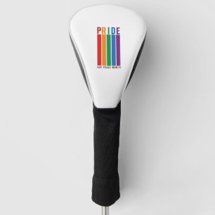 Vintage Pride Month Rainbow Typography Shirt Desig Golf Head Cover